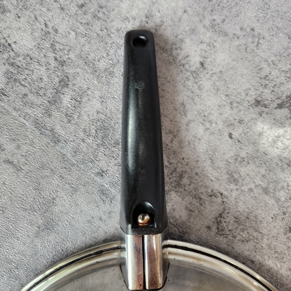 Vintage Flint stainless steel ekco USA frying pan with lid 10" diameter retro - Picture 6 of 8